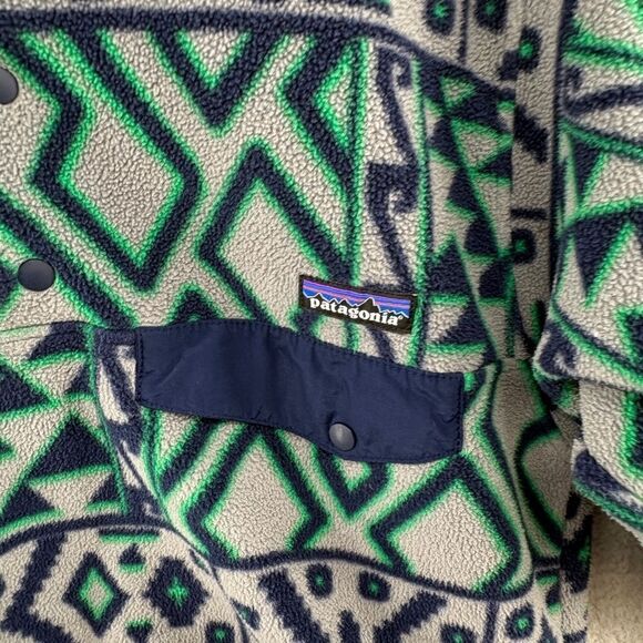 Patagonia Synchilla Aztec Snap T Fleece Pullover Mens XS - Picture 3 of 14